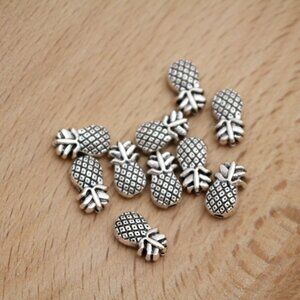 10/$20 - Antique Silver Pineapple Beads - 10pcs - 10x6mm - SPC0016